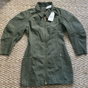 Gap x Cult Gaia green denim dress